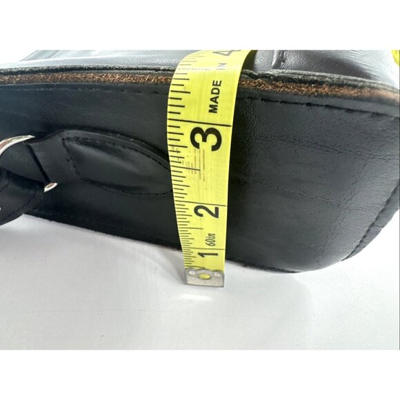 Harley Davidson Purse Black Leather Cross Body Motorcycle Riding Gear Biker Logo - Picture 11 of 11